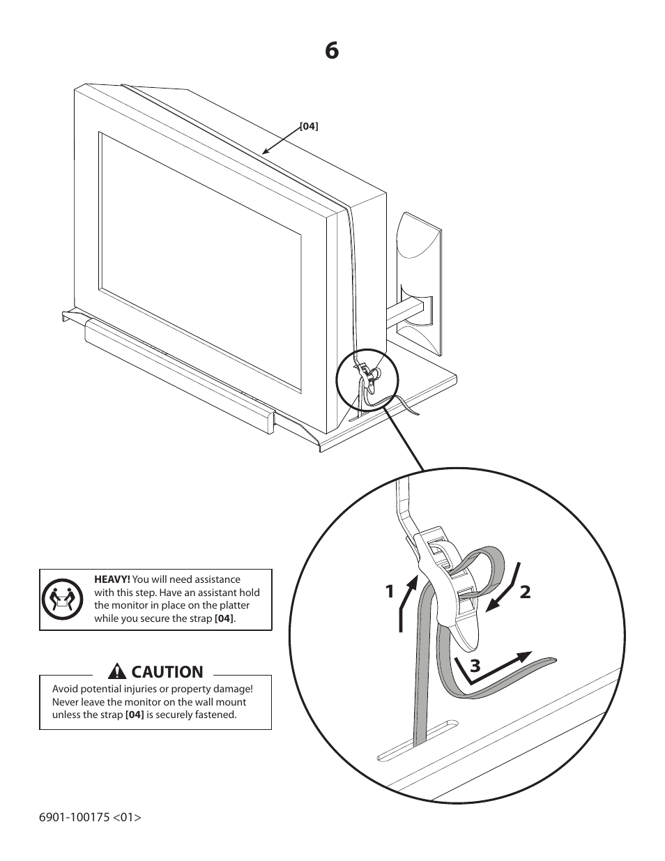 Caution | Sanus Systems Monitor Mount VMTV User Manual | Page 7 / 8