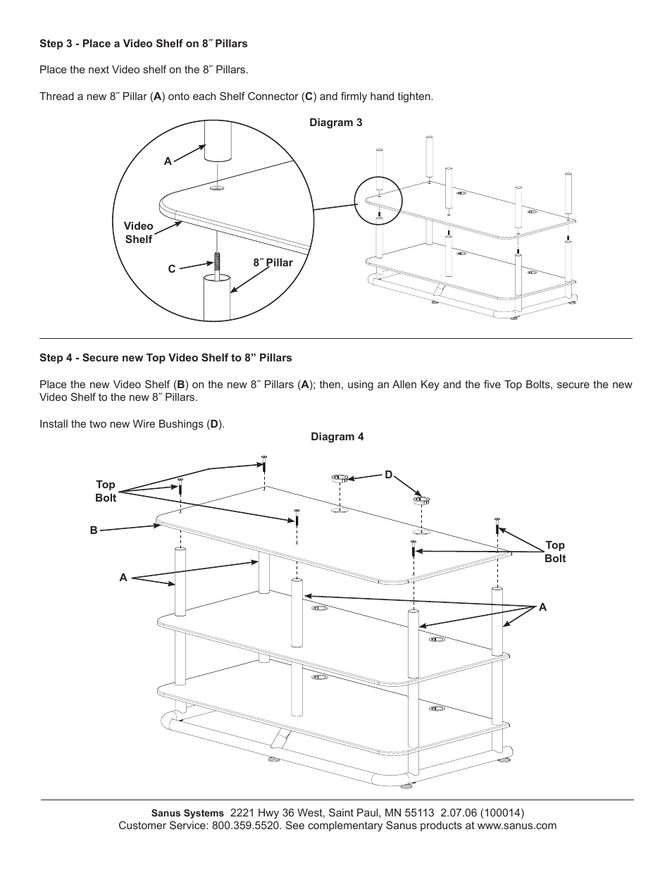 Sanus Systems EFVS-II User Manual | Page 3 / 3