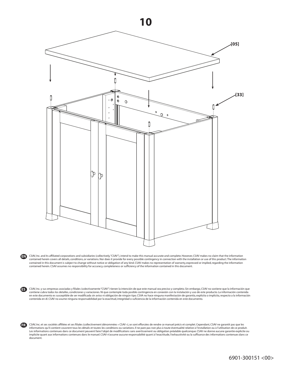 Sanus Systems CFAV34 User Manual | Page 14 / 14