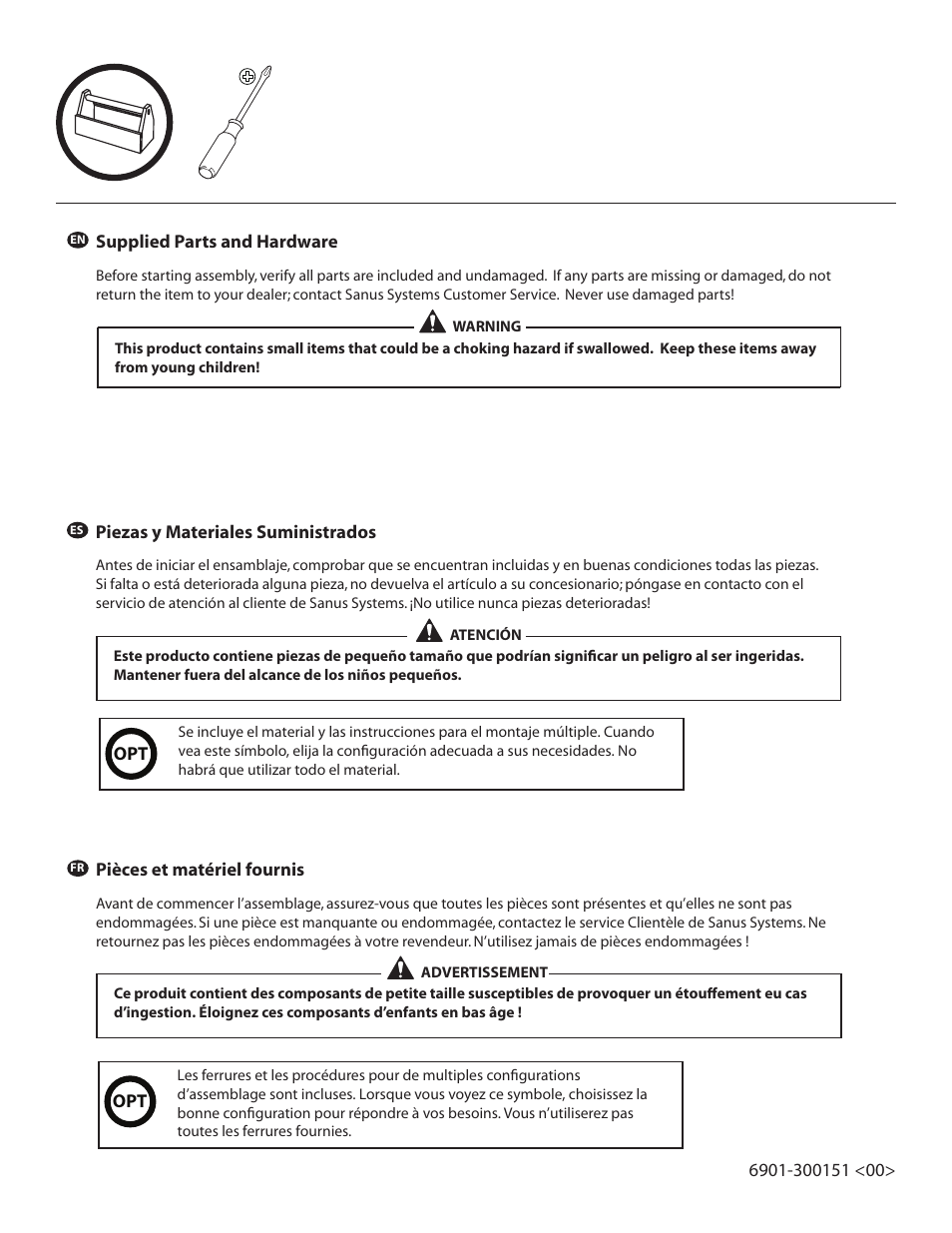 Sanus Systems CFAV34 User Manual | Page 2 / 14