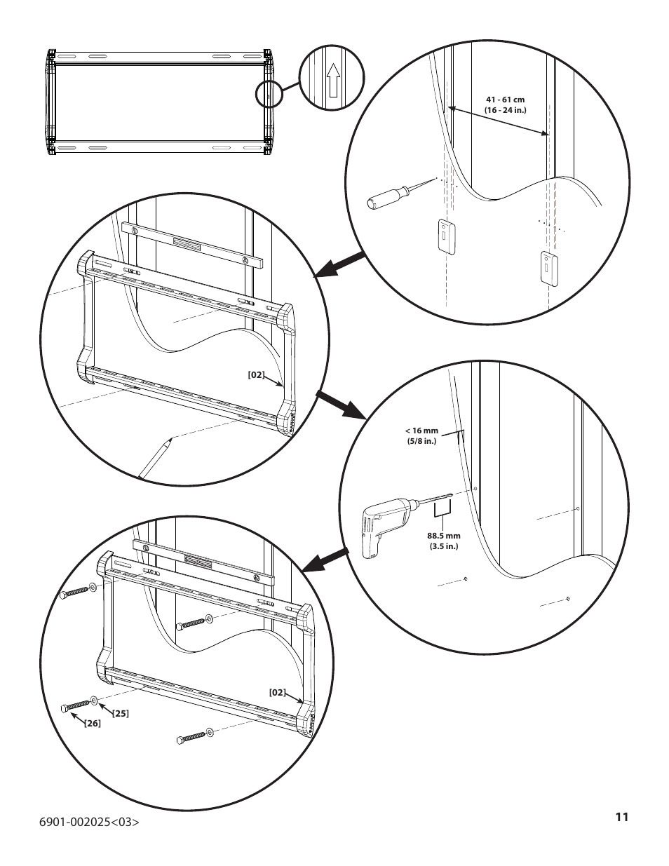 Sanus Systems VisionMount VLF220 User Manual | Page 11 / 38