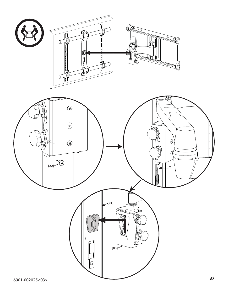 Sanus Systems VisionMount VLF220 User Manual | Page 37 / 38