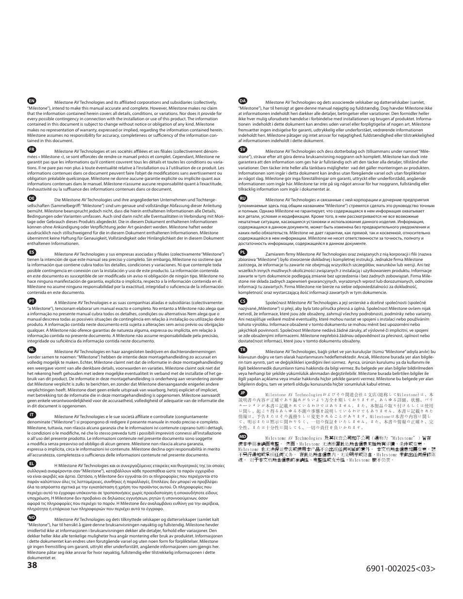 Sanus Systems VisionMount VLF220 User Manual | Page 38 / 38