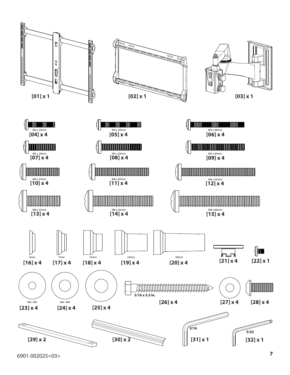 Sanus Systems VisionMount VLF220 User Manual | Page 7 / 38