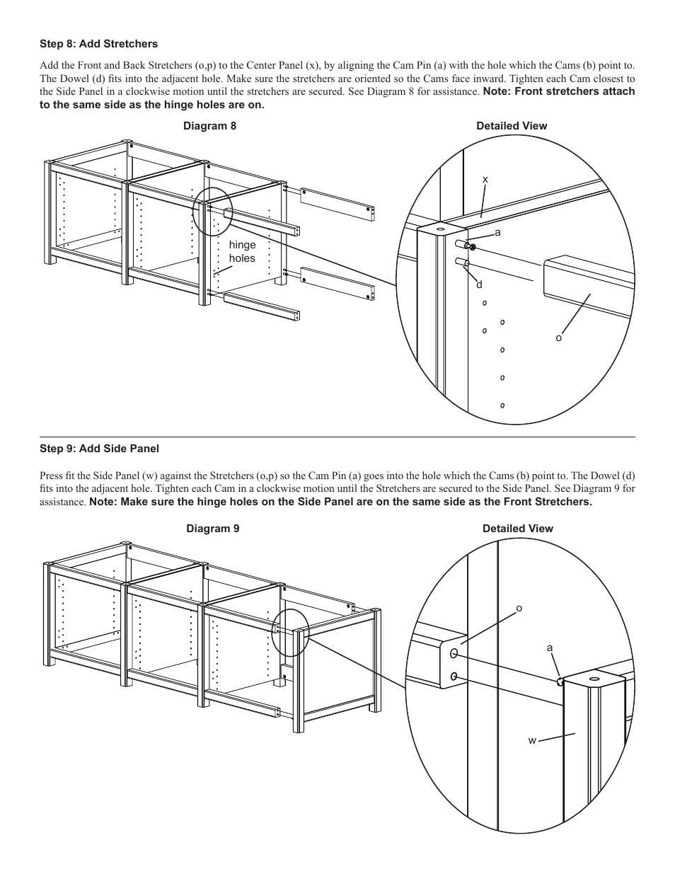 Sanus Systems Woodbrook Furniture WFV66 User Manual | Page 6 / 10