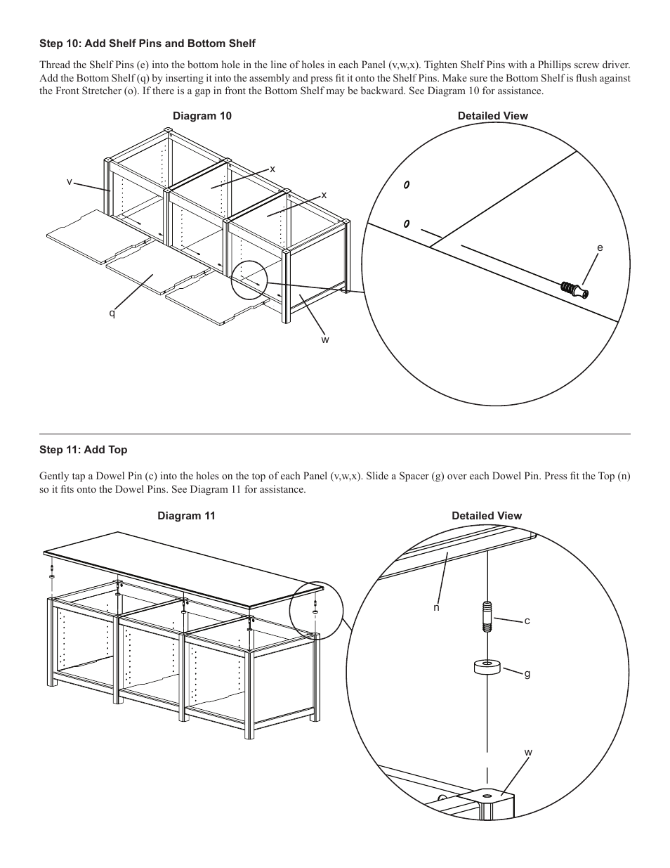 Sanus Systems Woodbrook Furniture WFV66 User Manual | Page 7 / 10