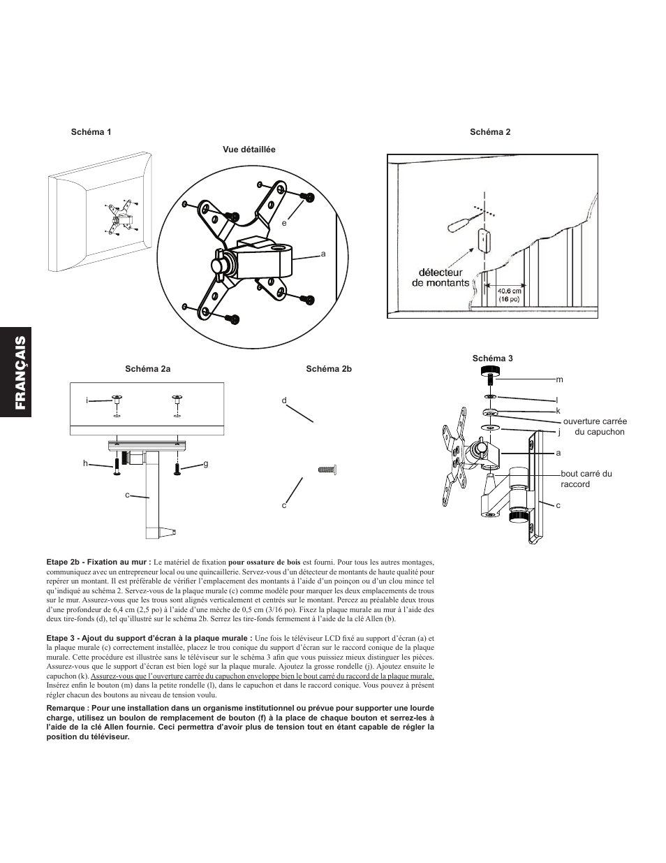 Français | Sanus Systems VM2 User Manual | Page 10 / 18