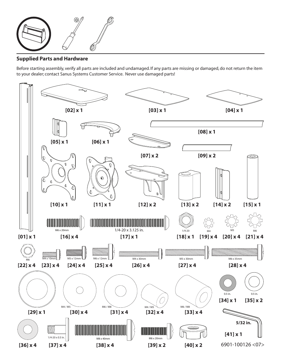 Sanus Systems FFMF2A User Manual | Page 2 / 7