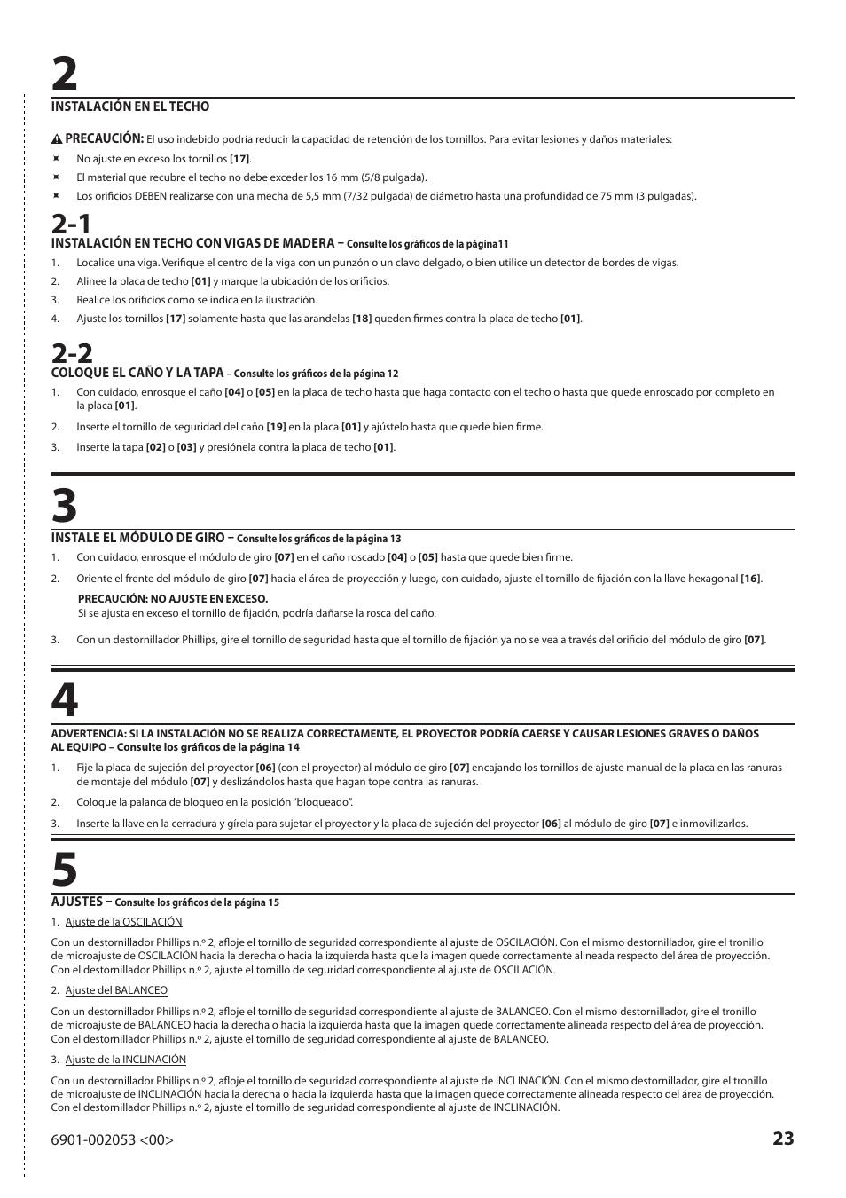 Sanus Systems VP1 User Manual | Page 23 / 50