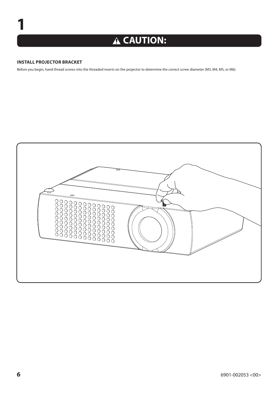 Caution | Sanus Systems VP1 User Manual | Page 6 / 50