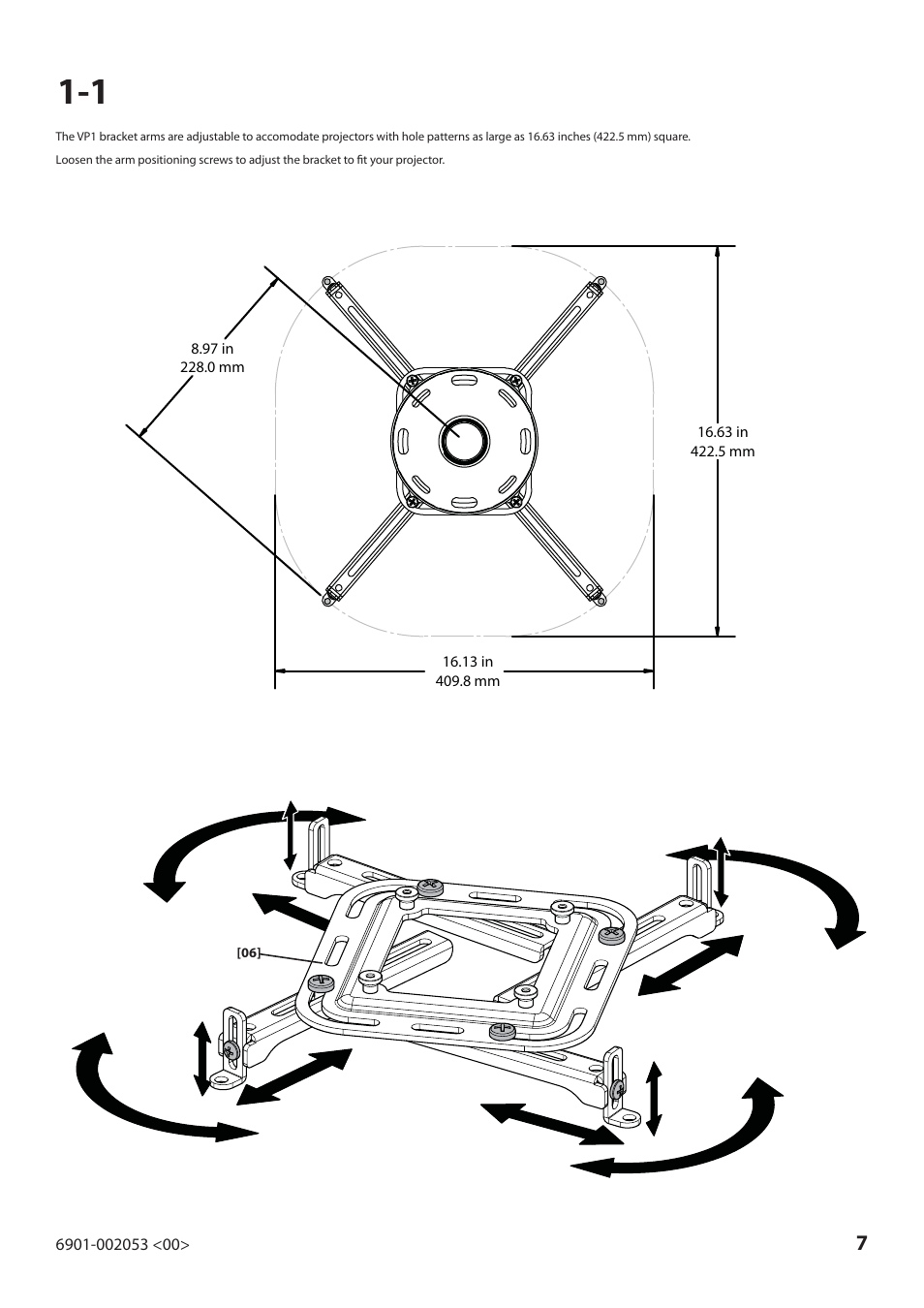 Sanus Systems VP1 User Manual | Page 7 / 50