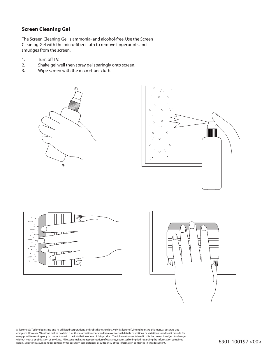 Sanus Systems Screen Care Kit ELM101 User Manual | Page 2 / 2