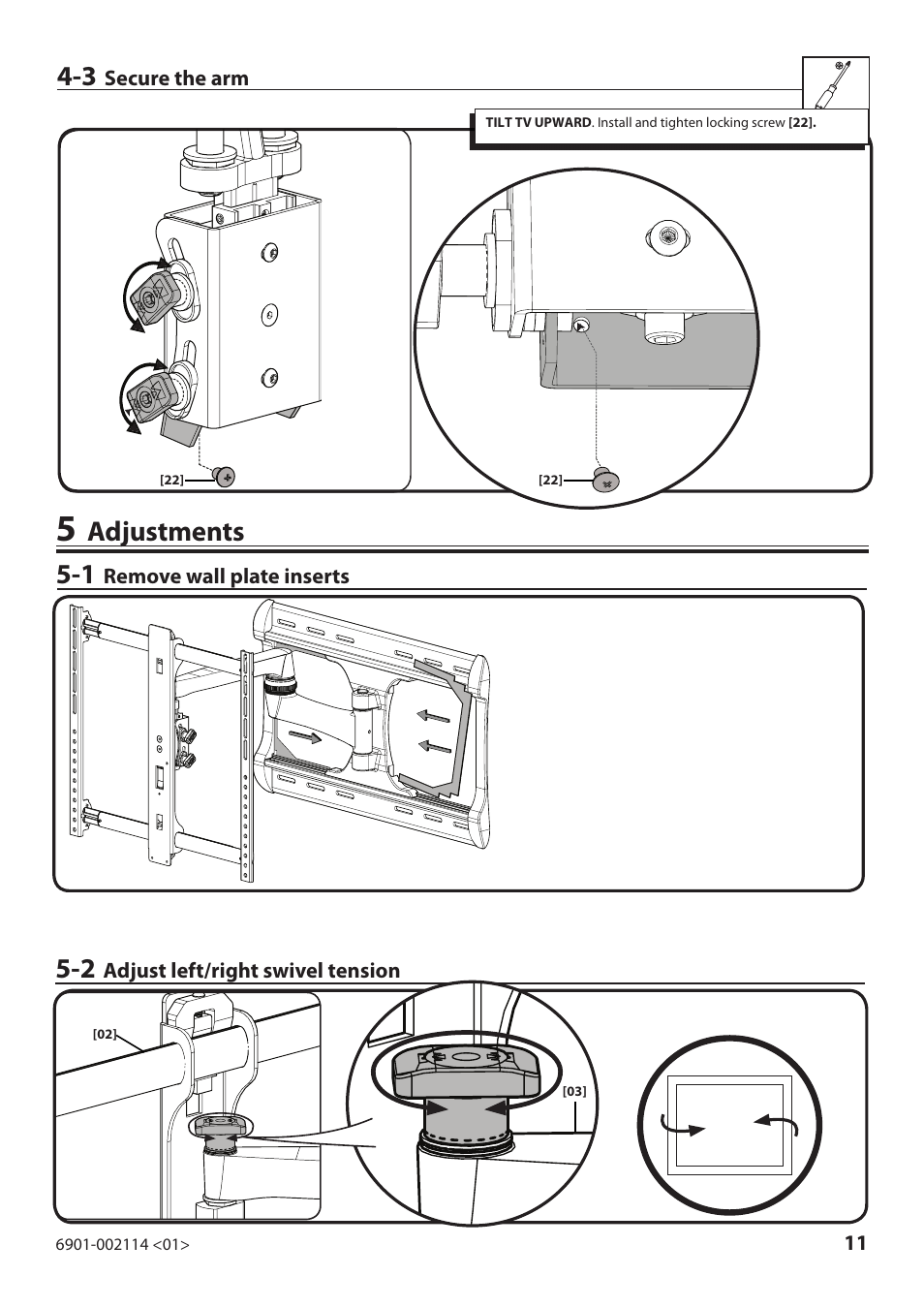 Sanus Systems LF228 User Manual | Page 11 / 40