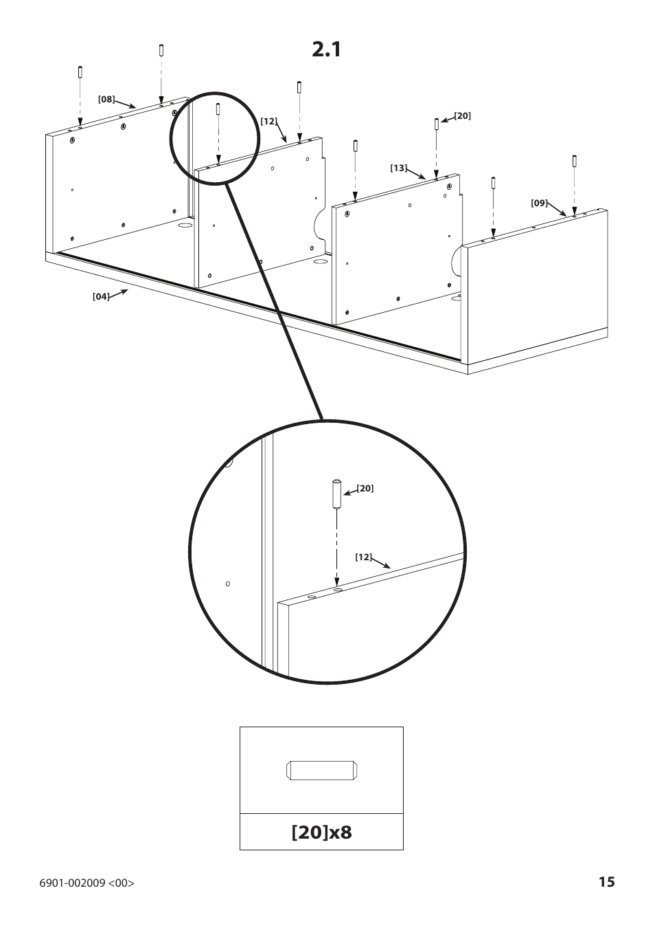 20]x8 | Sanus Systems JFV60 User Manual | Page 15 / 34