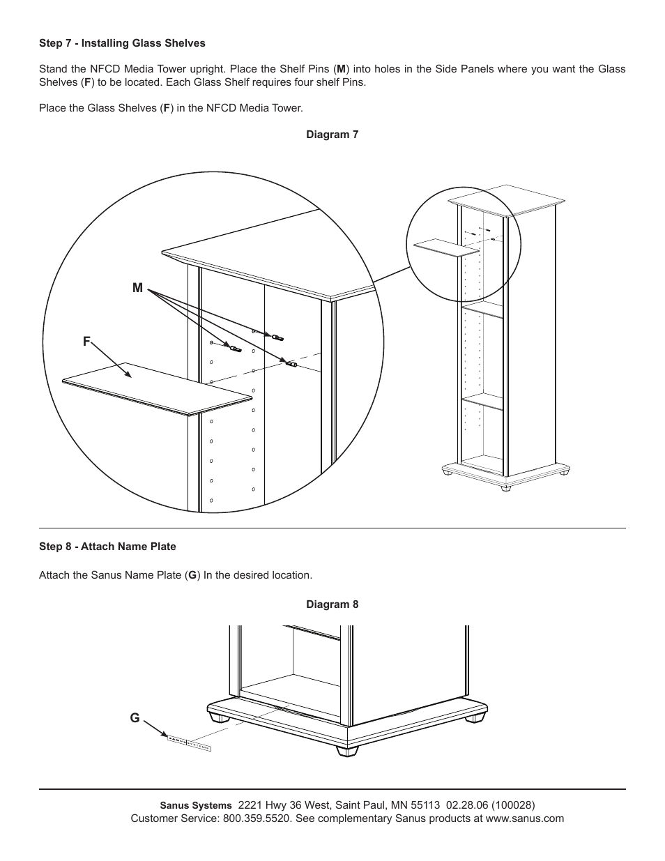 Sanus Systems NFCD User Manual | Page 5 / 5