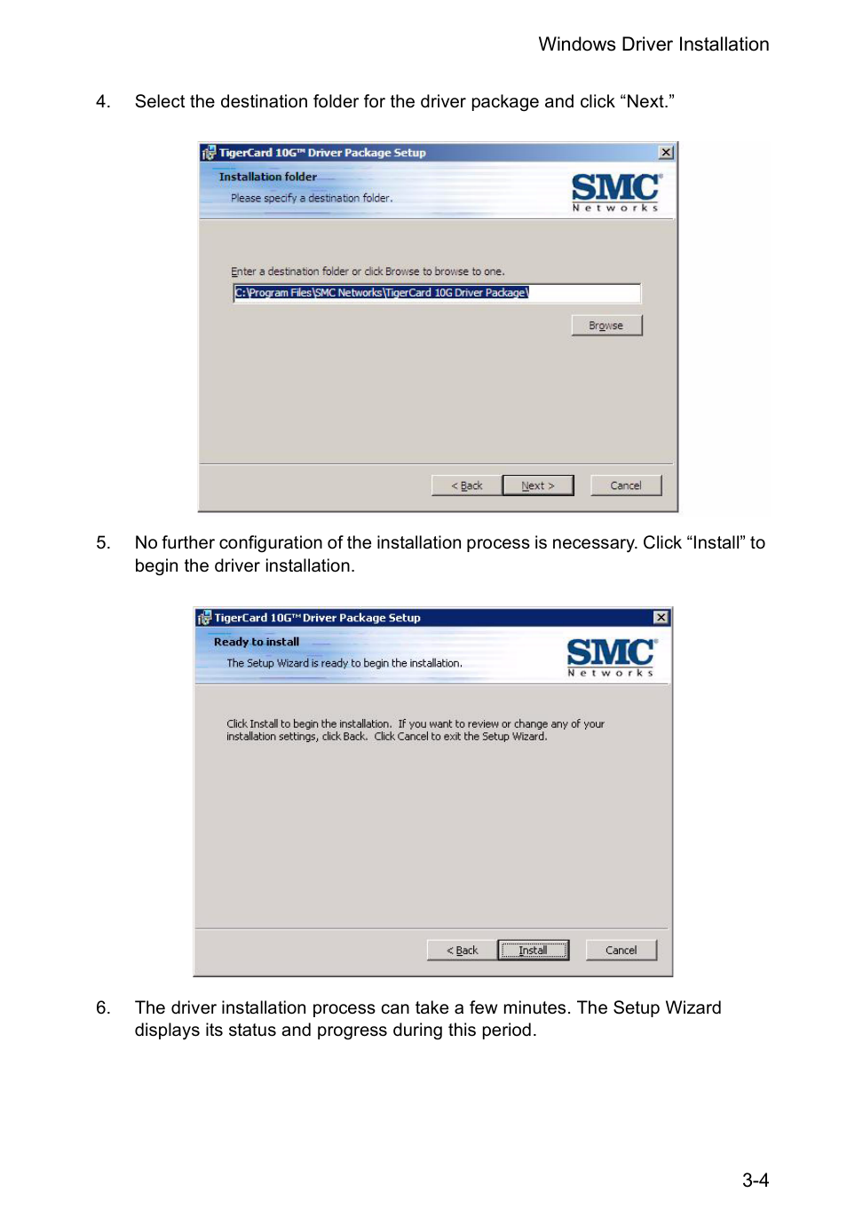 SMC Networks TIGERCARD SMC10GPCIE-10BT User Manual | Page 20 / 35