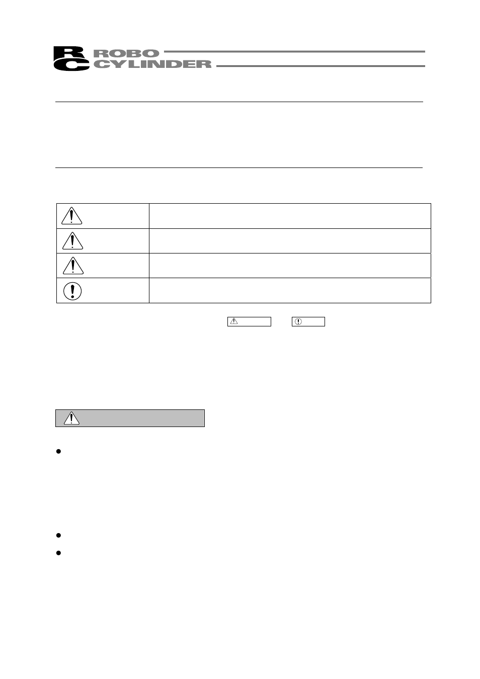 Danger, Warning, Caution | SMC Networks ROBO Cylinder RGD4D User Manual | Page 2 / 79