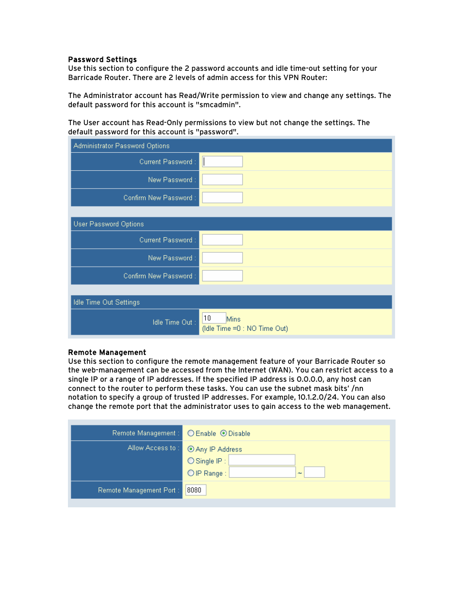 SMC Networks Barricade BR14VPN User Manual | Page 23 / 73