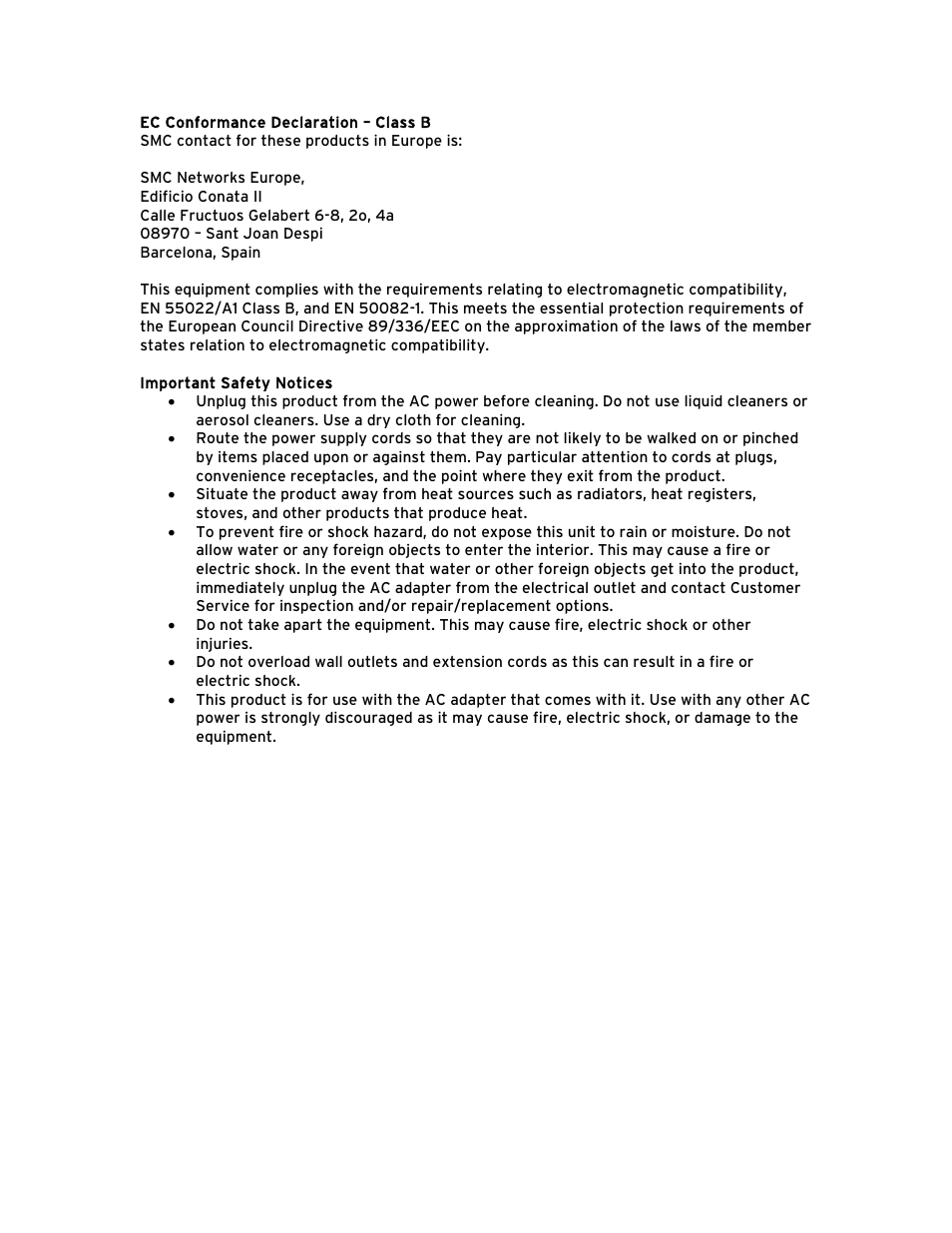 SMC Networks Barricade BR14VPN User Manual | Page 4 / 73