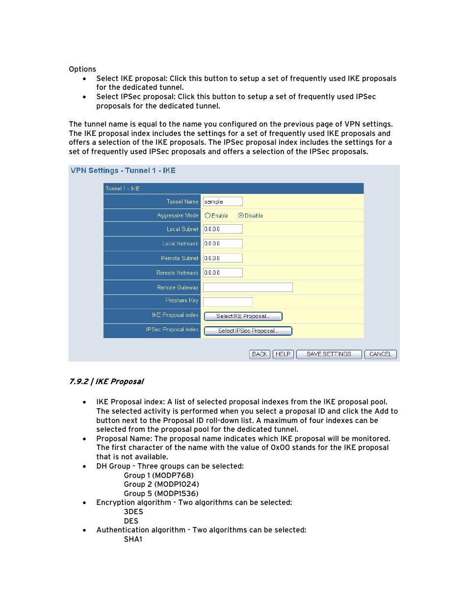 2 | ike proposal | SMC Networks Barricade BR14VPN User Manual | Page 41 / 73