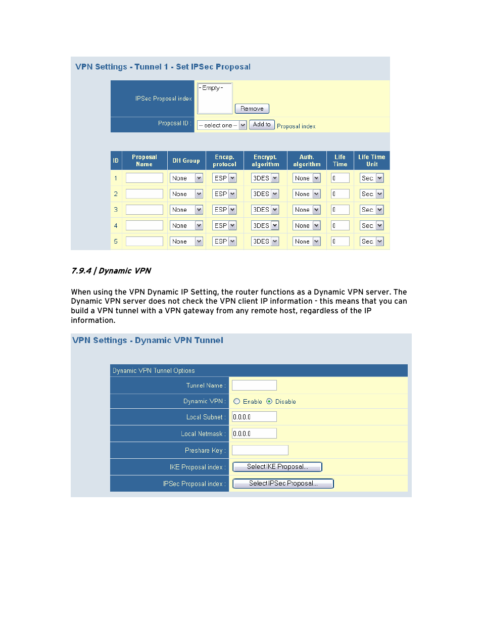 4 | dynamic vpn | SMC Networks Barricade BR14VPN User Manual | Page 44 / 73