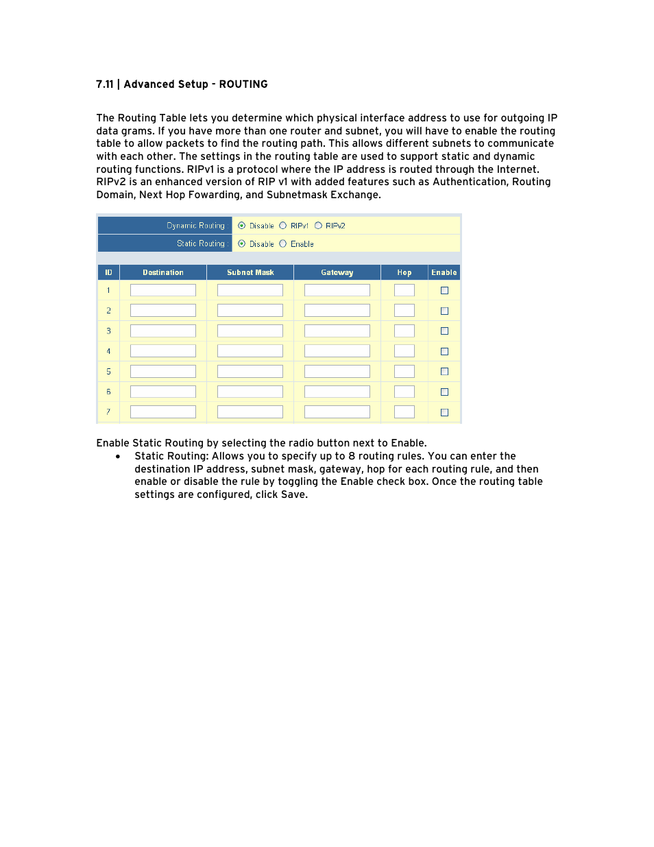 11 | advanced setup - routing, 11 | advanced setup - routing 41 | SMC Networks Barricade BR14VPN User Manual | Page 47 / 73