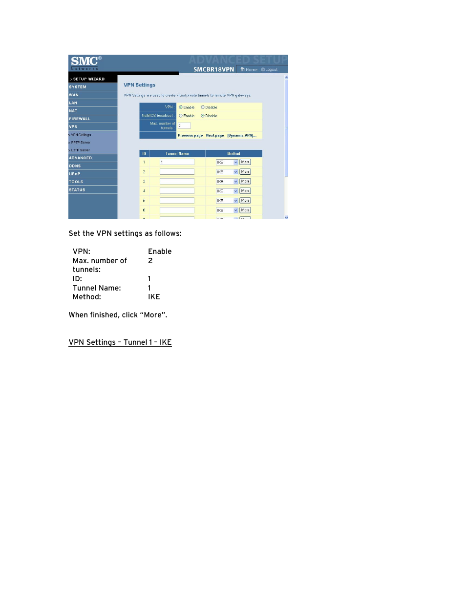 SMC Networks Barricade BR14VPN User Manual | Page 54 / 73