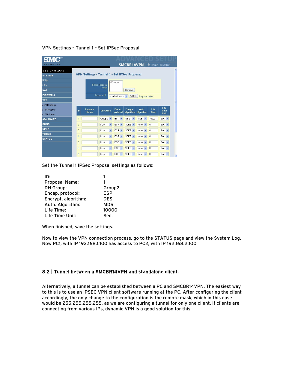 SMC Networks Barricade BR14VPN User Manual | Page 59 / 73