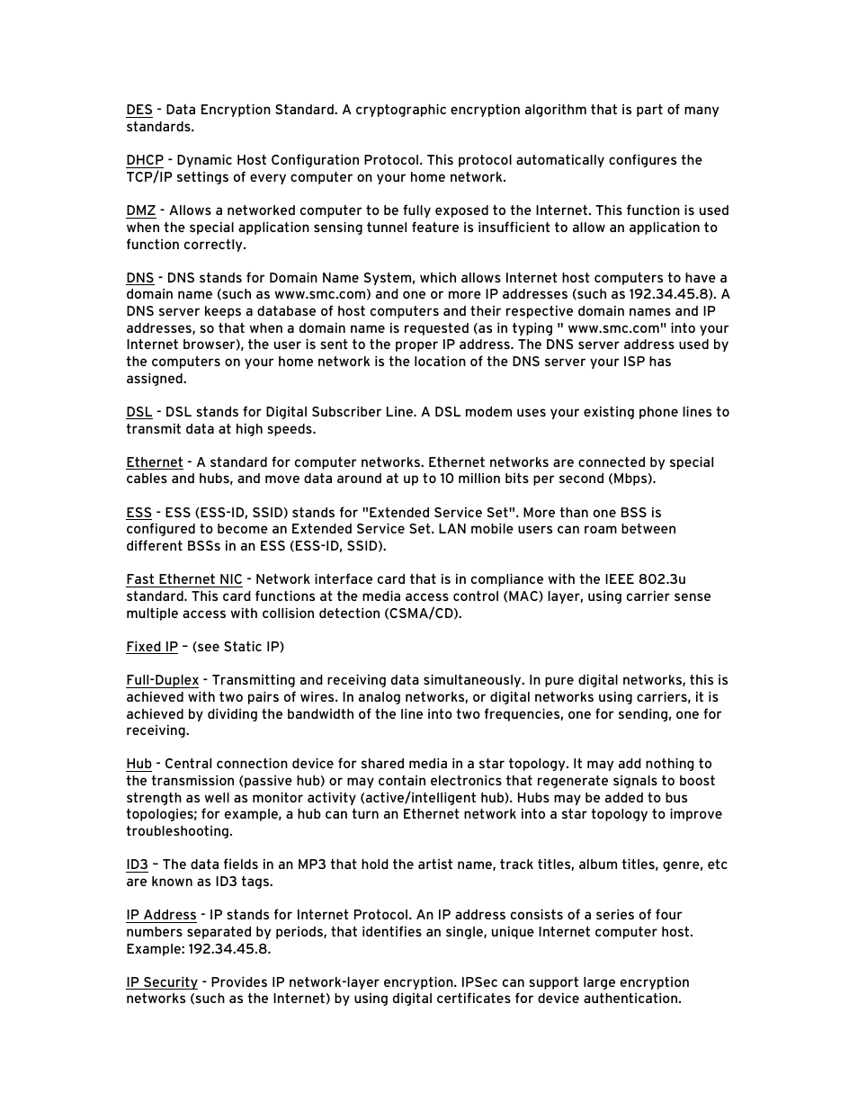 SMC Networks Barricade BR14VPN User Manual | Page 69 / 73