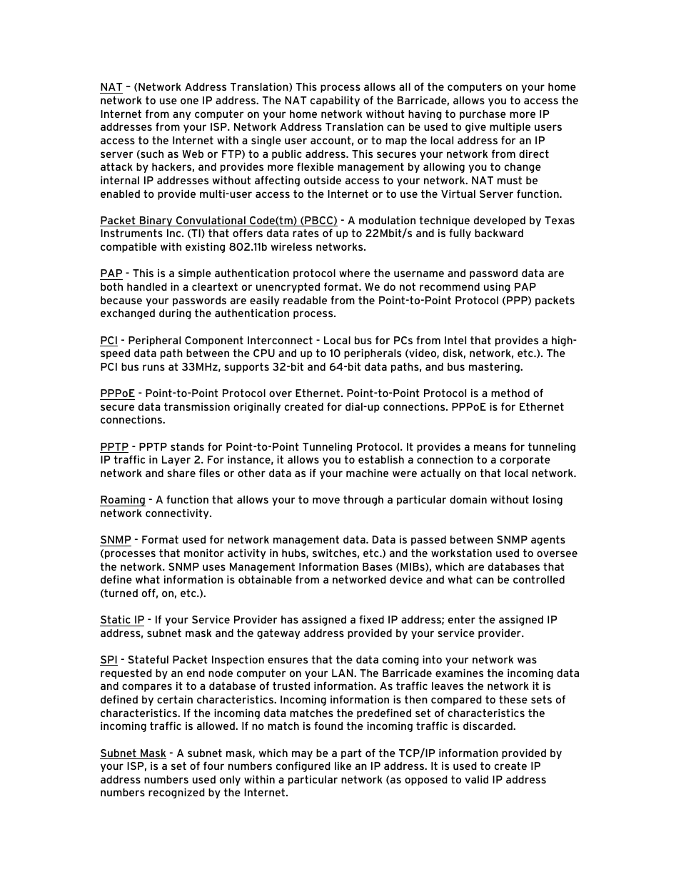 SMC Networks Barricade BR14VPN User Manual | Page 71 / 73