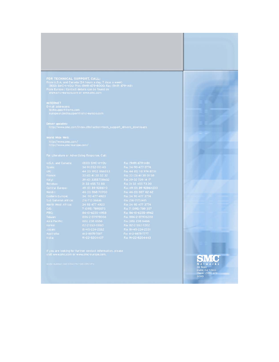 SMC Networks Barricade BR14VPN User Manual | Page 73 / 73