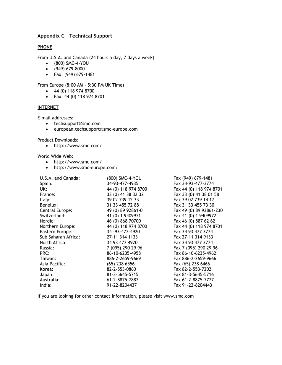 SMC Networks SMCHP1D-ETH User Manual | Page 25 / 26