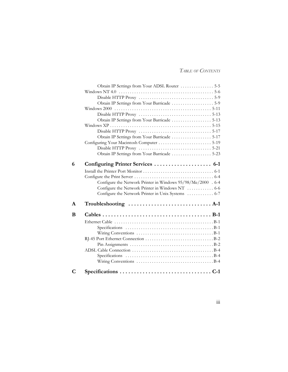 SMC Networks Barricade SMC7404BRA EU User Manual | Page 10 / 130