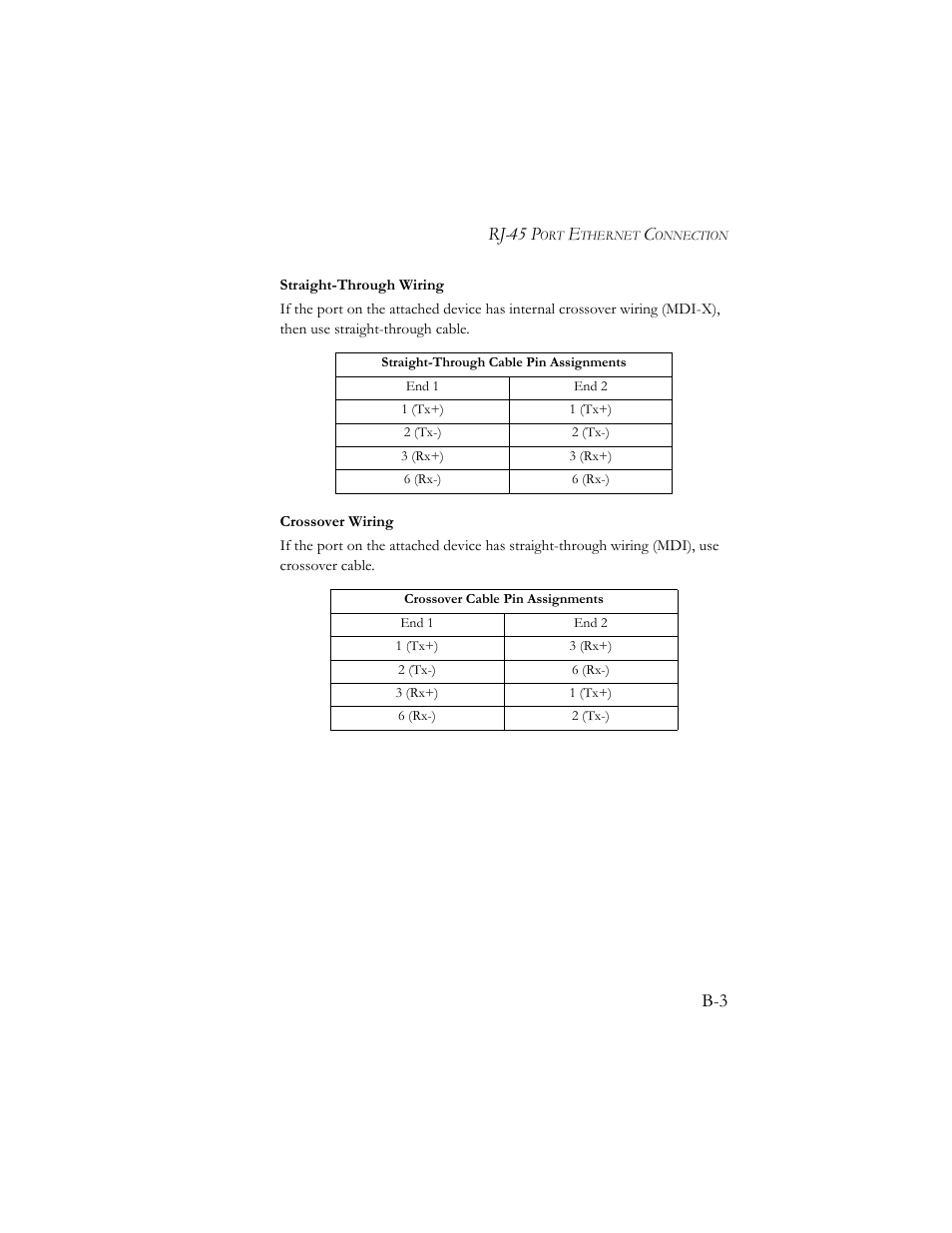 Straight-through wiring, Crossover wiring, Rj-45 p | SMC Networks Barricade SMC7404BRA EU User Manual | Page 122 / 130