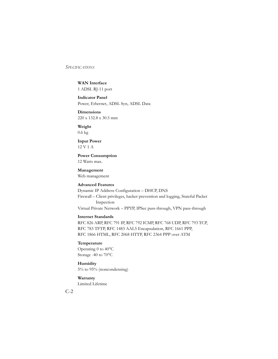 SMC Networks Barricade SMC7404BRA EU User Manual | Page 127 / 130