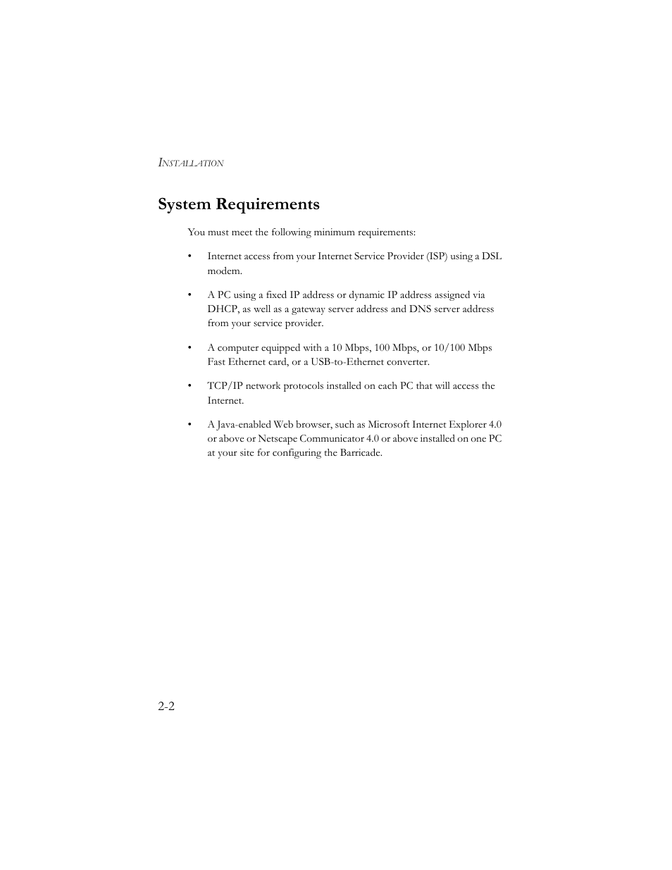 System requirements | SMC Networks Barricade SMC7404BRA EU User Manual | Page 17 / 130