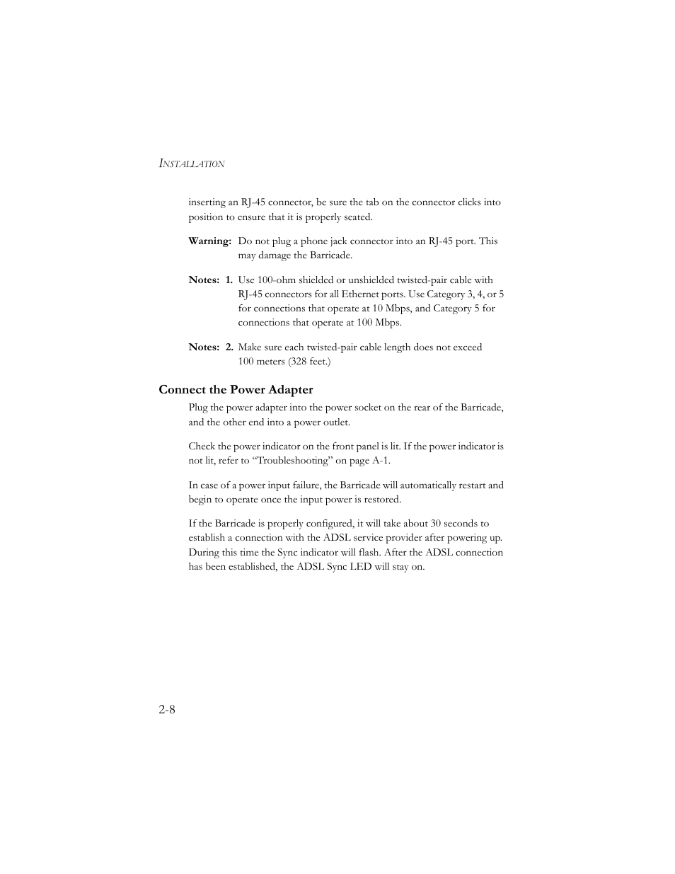 Connect the power adapter | SMC Networks Barricade SMC7404BRA EU User Manual | Page 23 / 130