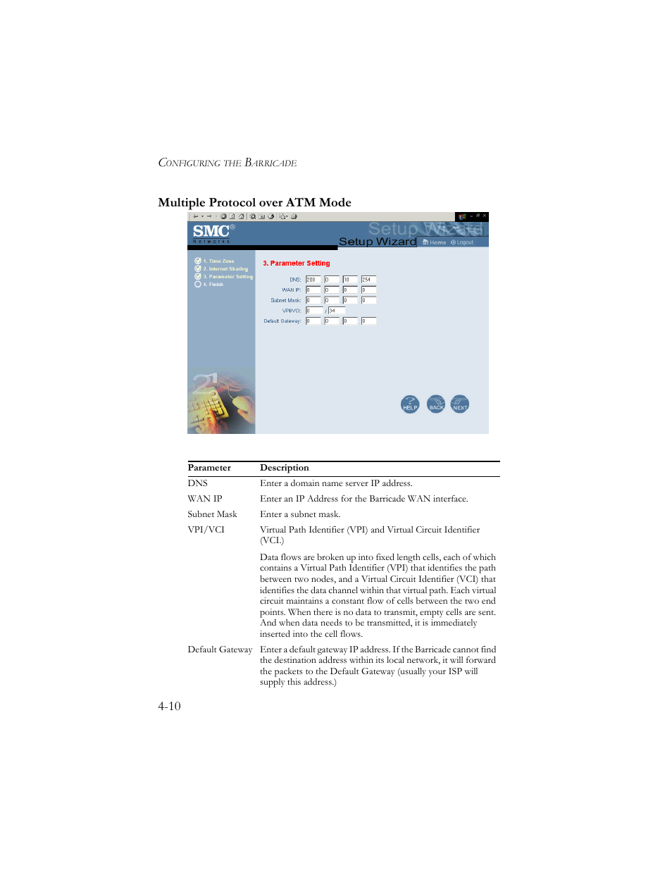 Multiple protocol over atm mode | SMC Networks Barricade SMC7404BRA EU User Manual | Page 35 / 130