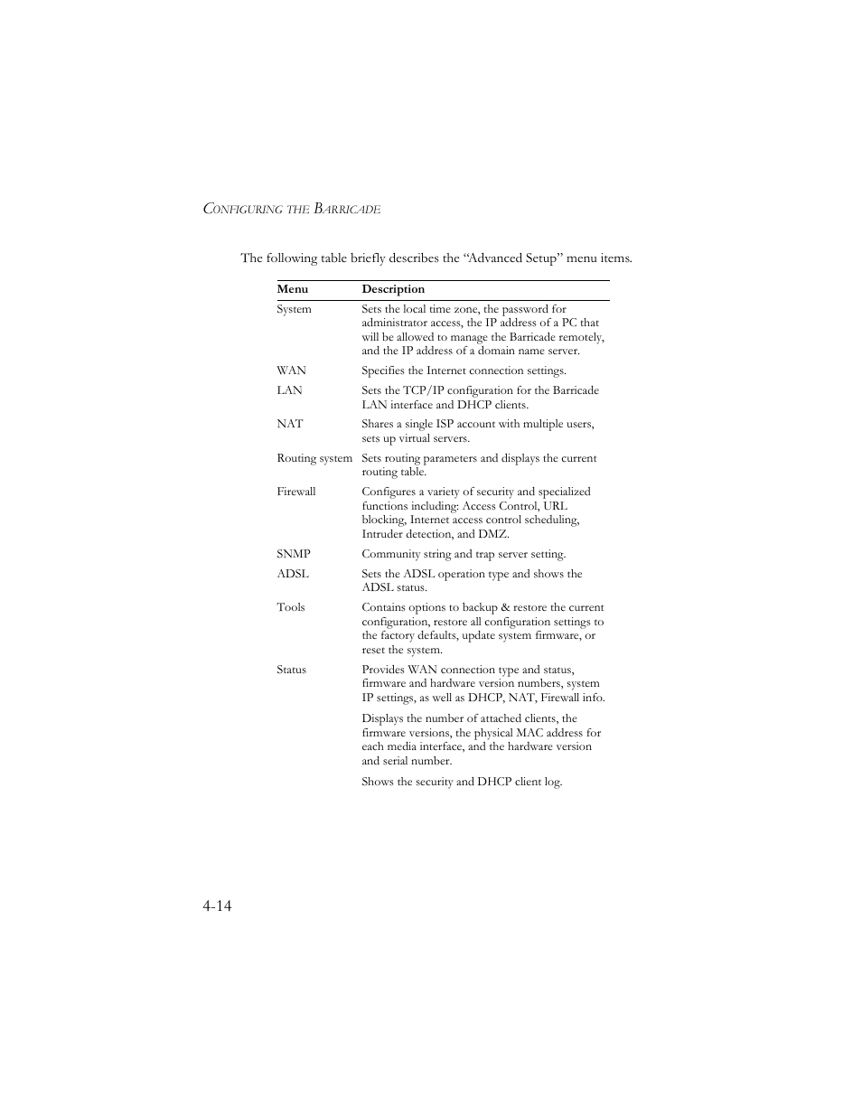 SMC Networks Barricade SMC7404BRA EU User Manual | Page 39 / 130