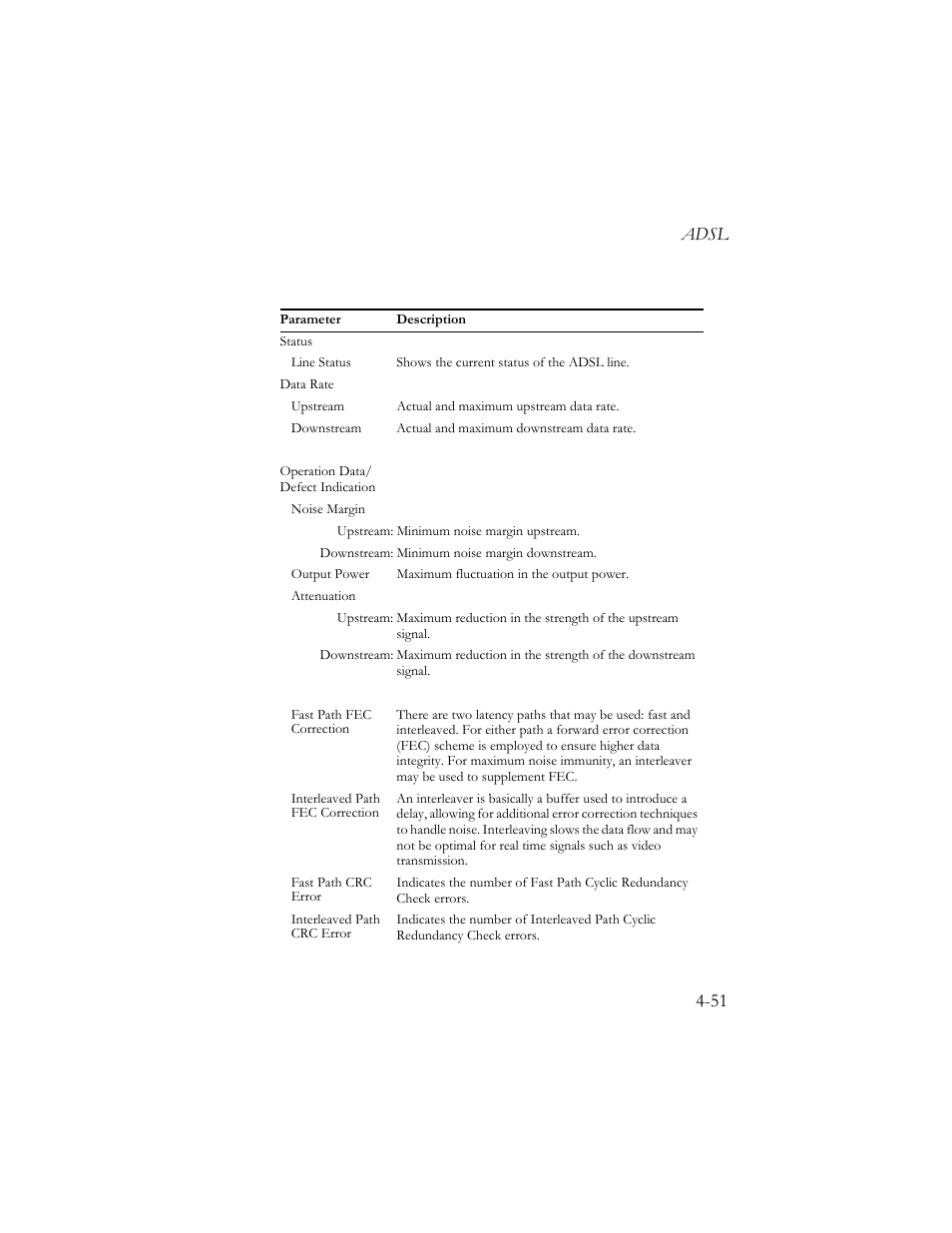 Adsl 4-51 | SMC Networks Barricade SMC7404BRA EU User Manual | Page 76 / 130