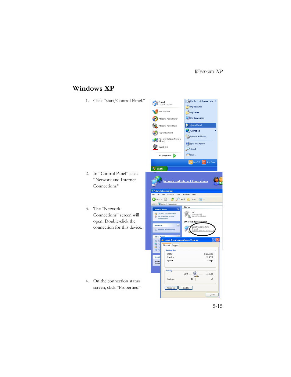 Windows xp | SMC Networks Barricade SMC7404BRA EU User Manual | Page 98 / 130