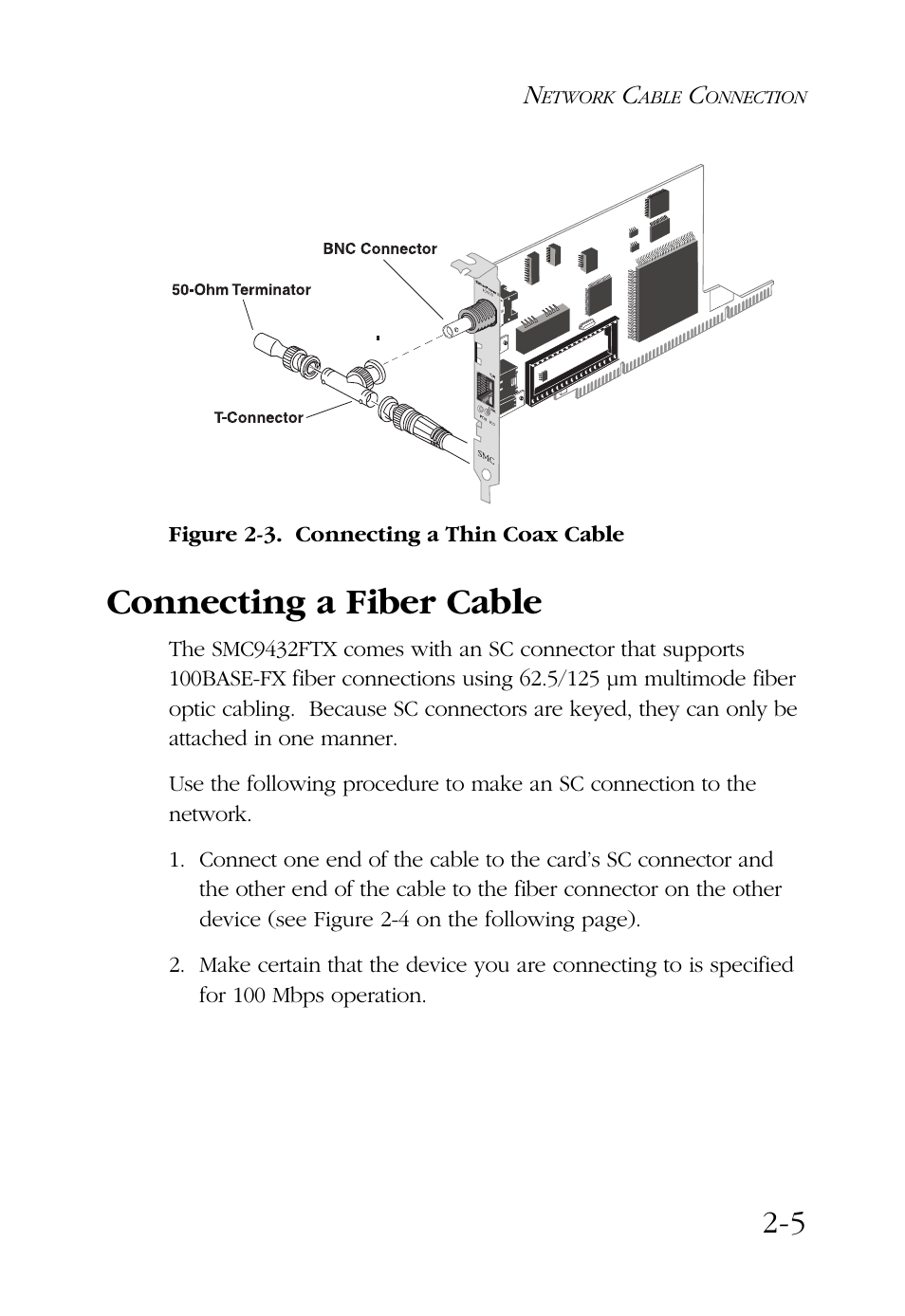 Connecting a fiber cable | SMC Networks SMC9432BTX User Manual | Page 23 / 76