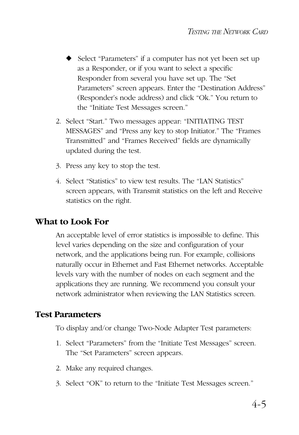 What to look for, Test parameters | SMC Networks SMC9432BTX User Manual | Page 45 / 76