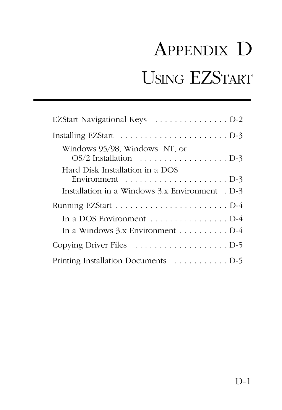 Appendix d using ezstart, Ppendix, Sing | Tart | SMC Networks SMC9432BTX User Manual | Page 65 / 76