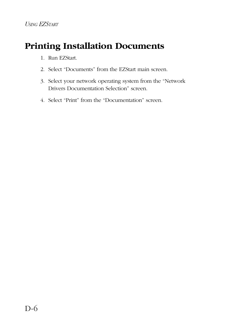 Printing installation documents | SMC Networks SMC9432BTX User Manual | Page 70 / 76