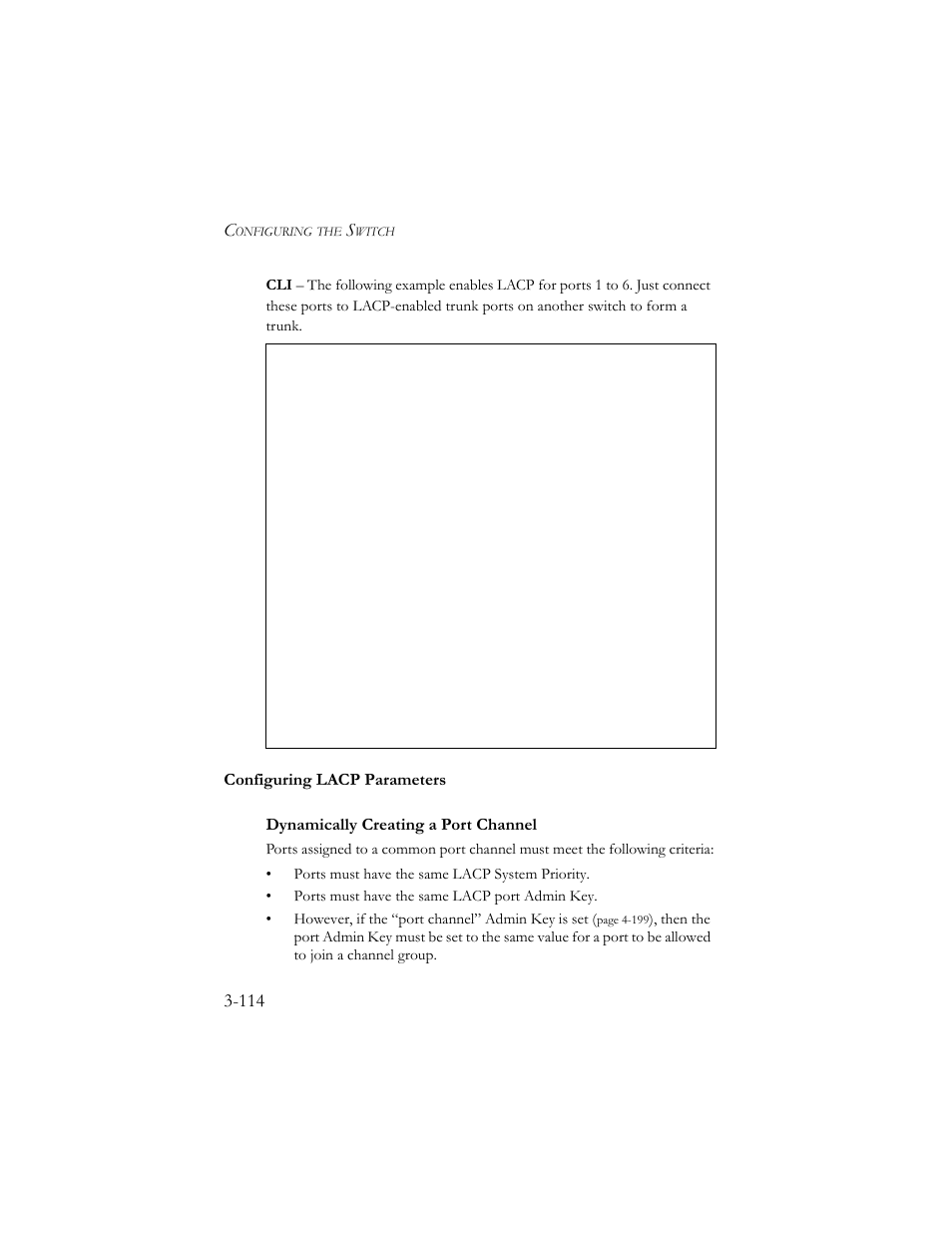 Configuring lacp parameters, Configuring lacp parameters -114 | SMC Networks SMC TigerStack III SMC6824MPE User Manual | Page 164 / 570