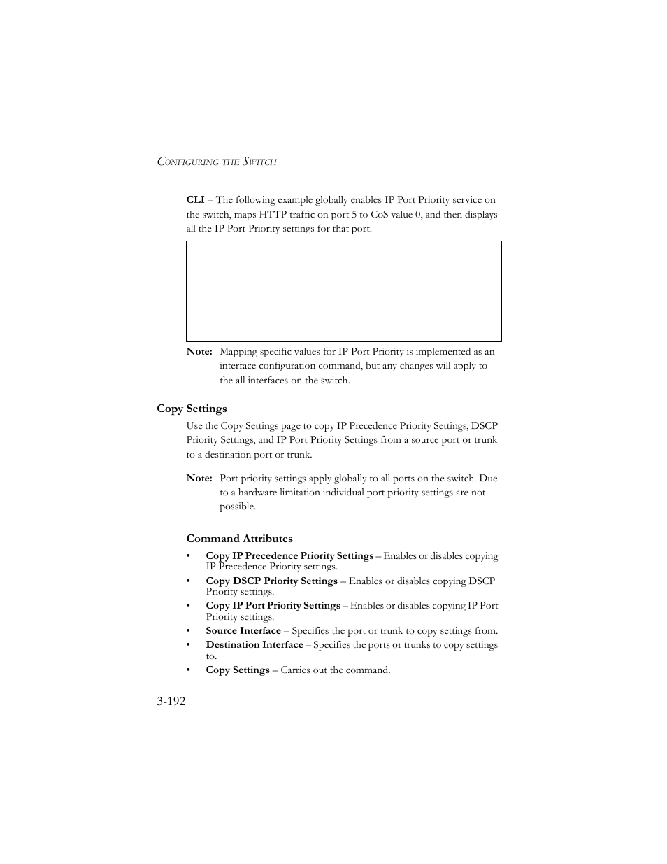 Copy settings, Copy settings -192 | SMC Networks SMC TigerStack III SMC6824MPE User Manual | Page 242 / 570