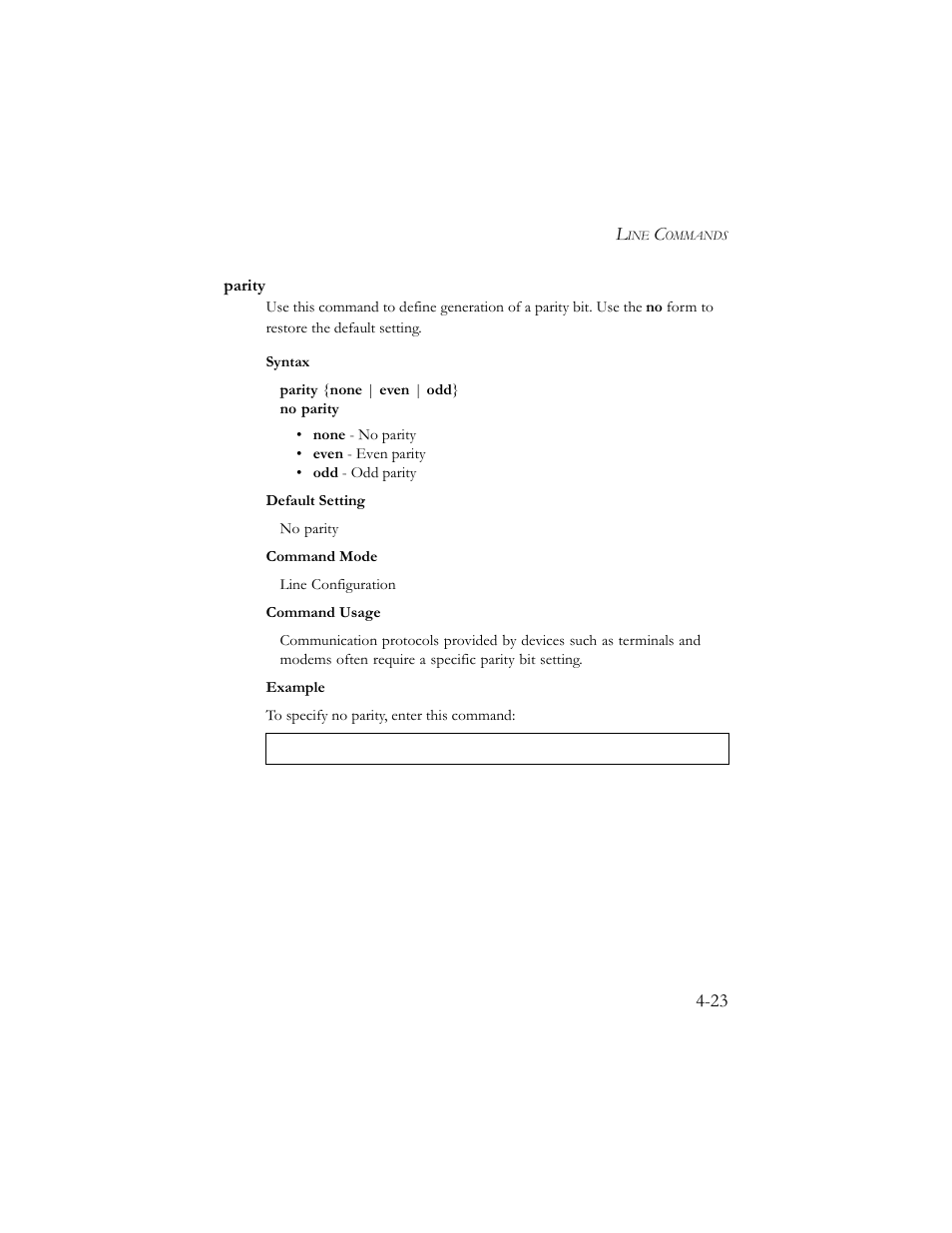 Parity, Parity -23 | SMC Networks SMC TigerStack III SMC6824MPE User Manual | Page 285 / 570