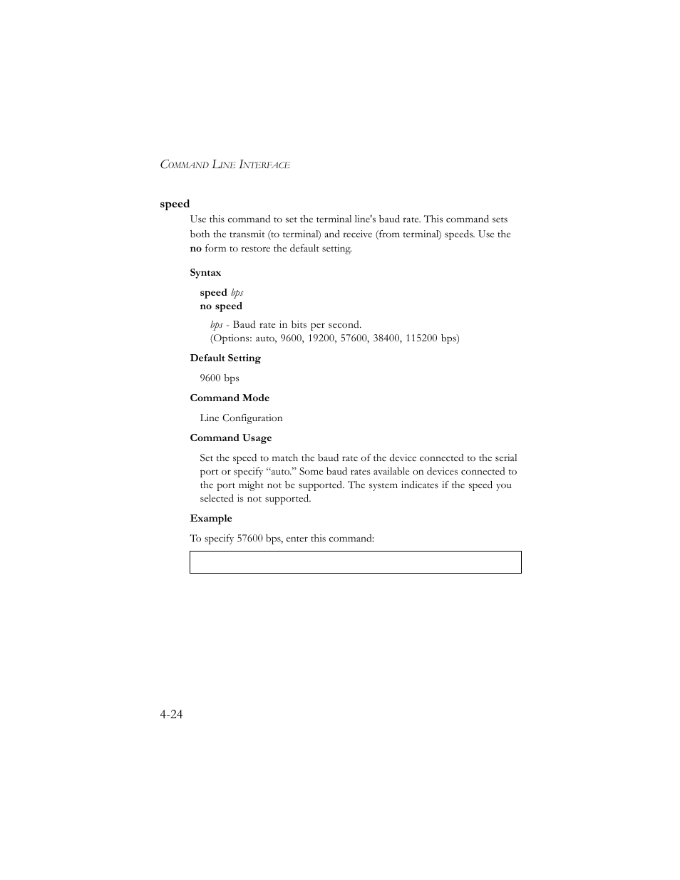 Speed, Speed -24 | SMC Networks SMC TigerStack III SMC6824MPE User Manual | Page 286 / 570