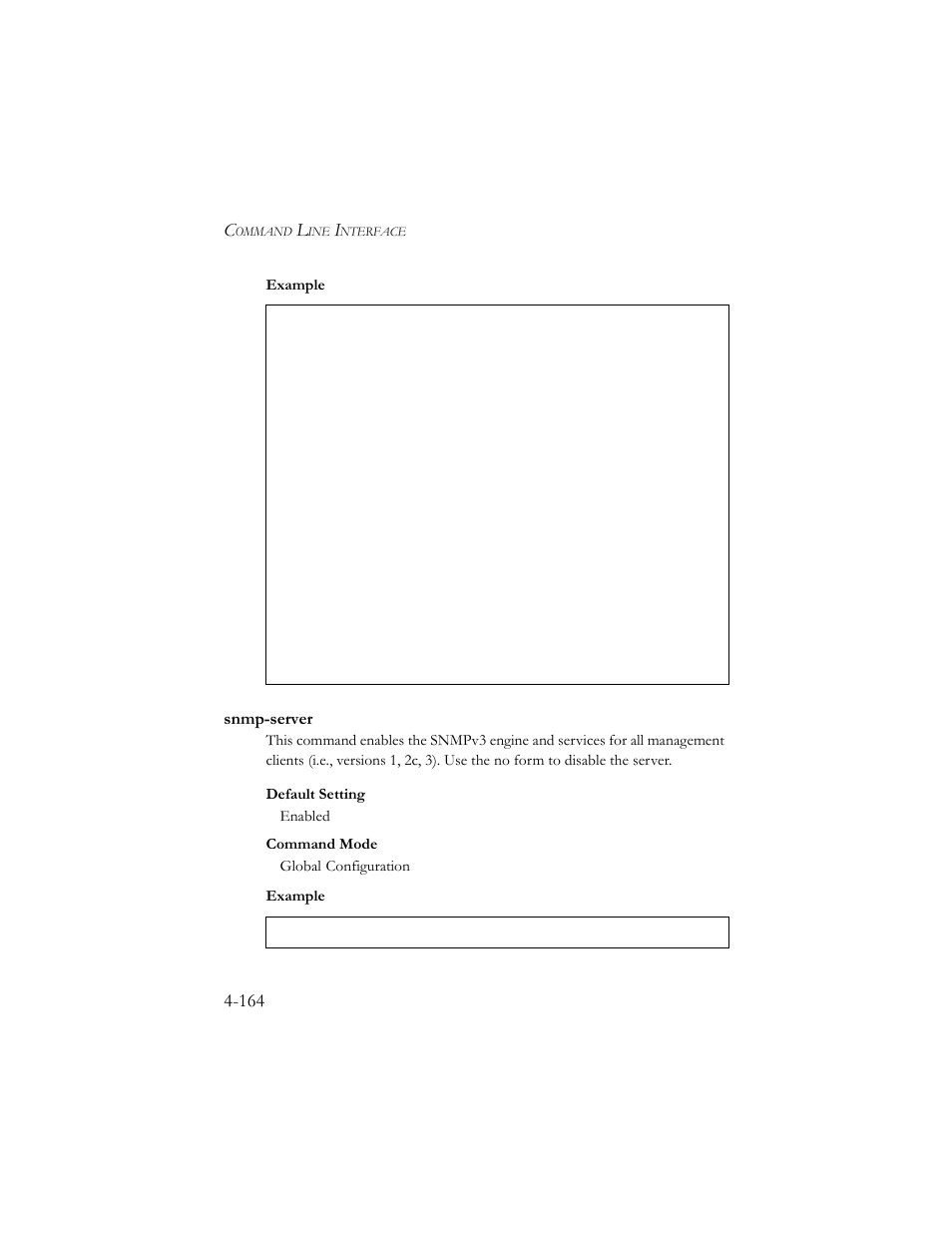 Snmp-server, Snmp-server -164 | SMC Networks SMC TigerStack III SMC6824MPE User Manual | Page 426 / 570